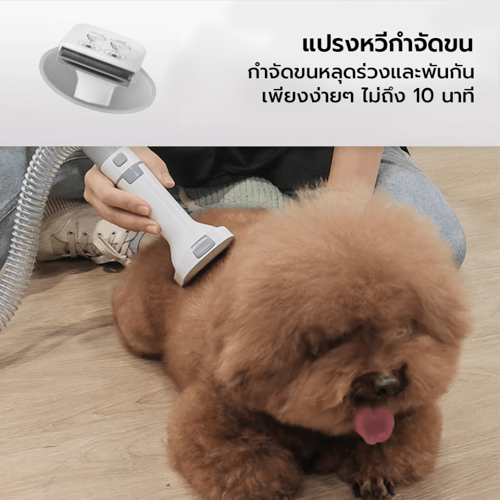 เครื่องตัดแต่งขน AFP PRO PET GROOMING VACUUM พร้อมหัว 7 แบบ หัวตัดขนอุ้งเท้า หัวตะไบเล็บ ปัตตาเลี่ยน กรอง HEPA