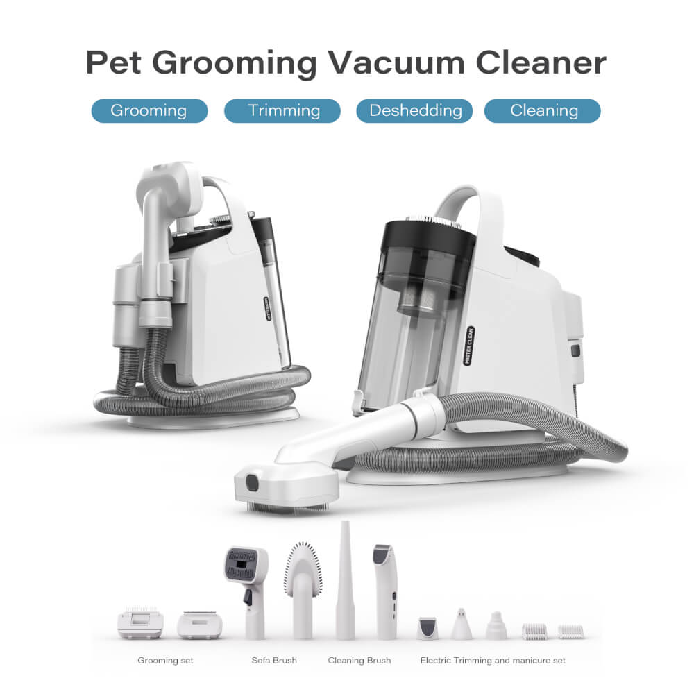 เครื่องตัดขนสัตว์เลี้ยง MC MISTER CLEAN PET PRO พร้อมถังเก็บขน 2 ลิตร มีหัวเปลี่ยนสำหรับทุกความต้องการ