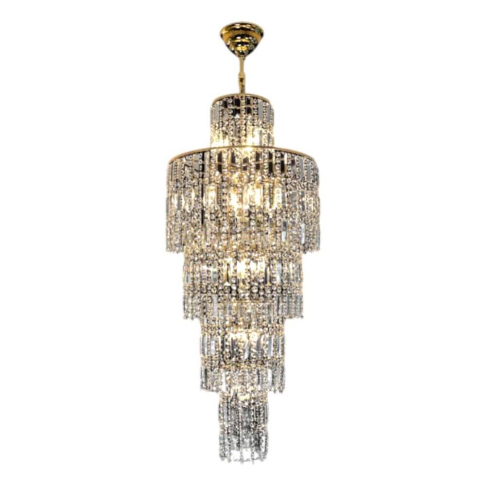 โคมไฟระย้า CRYSTAL SYMPHONY รุ่น KRIM-20120/1200L17G สีทอง