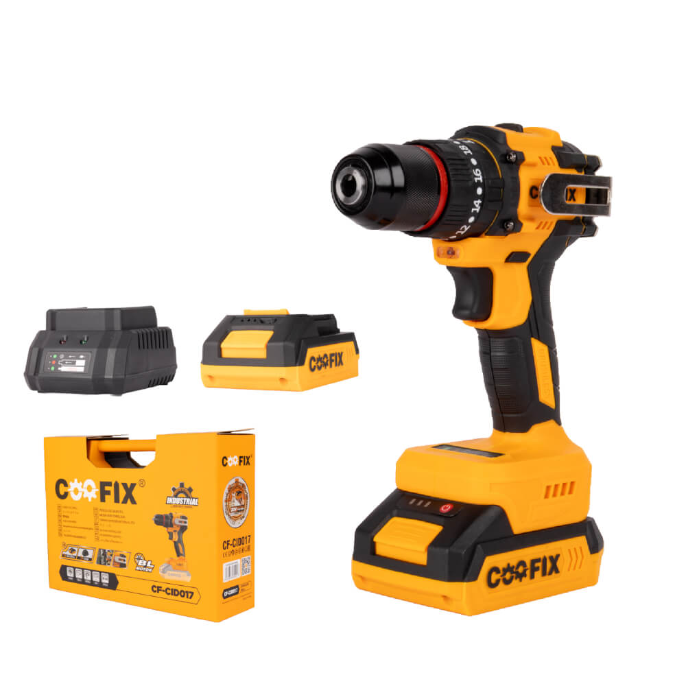 สว่านกระแทกไร้สาย (พร้อมแบตเตอรี่) COOFIX รุ่น CF-CID017 แบตเตอรี่ 20V พร้อมอุปกรณ์ภายในกล่อง_0