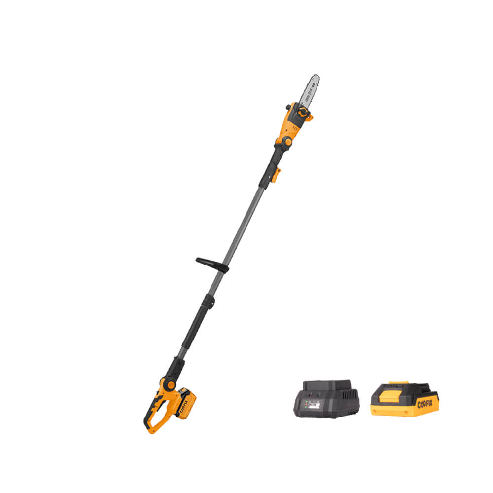 เลื่อยตัดกิ่งไม้ด้ามยาว COOFIX รุ่น CF-LPS001 ขนาด 8 นิ้ว แบต 2.0AH 20V