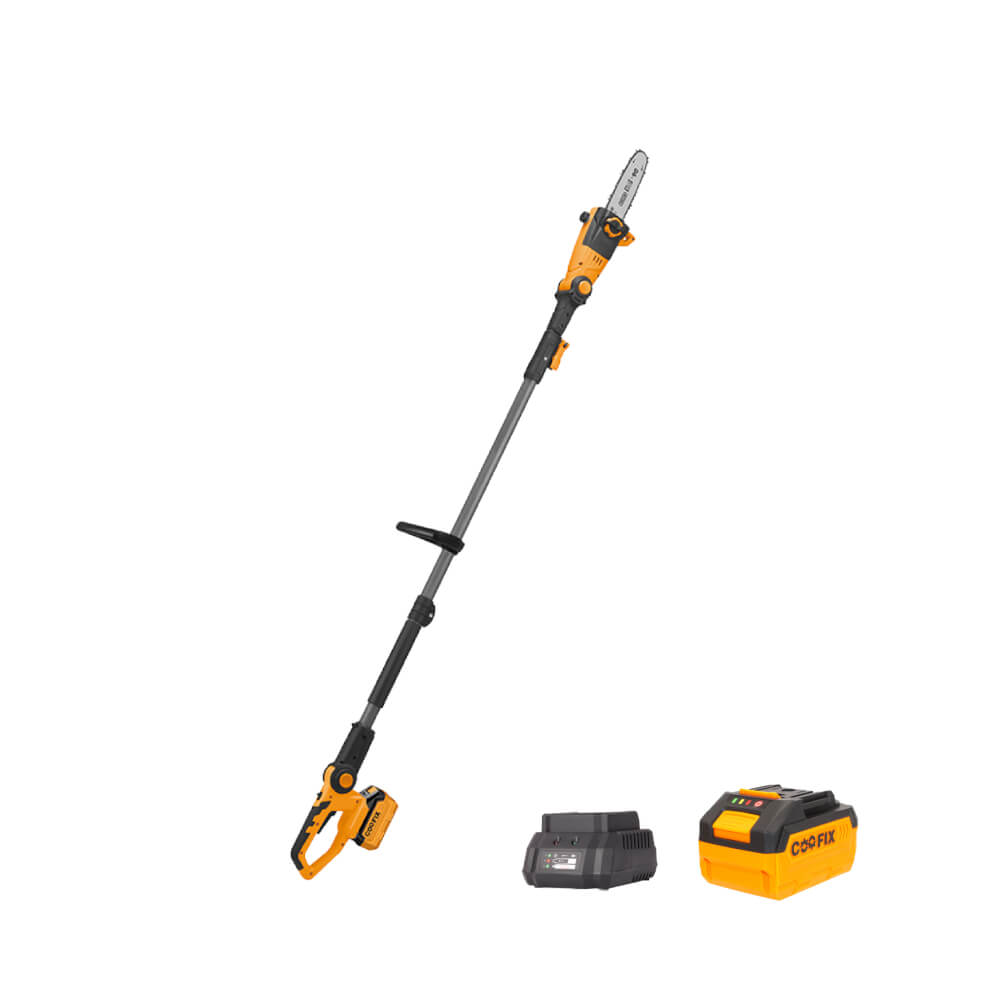 เลื่อยตัดกิ่งไม้ด้ามยาว COOFIX รุ่น CF-LPS001 ขนาด 8 นิ้ว แบต 4.0AH 20V