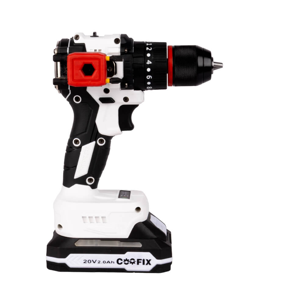สว่านกระแทกไร้สาย COOFIX รุ่น CF-CID020 สีขาว พร้อมอุปกรณ์ในกล่อง (LIMITED EDITION)_4