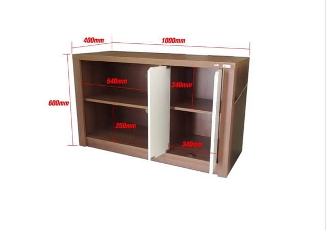 ตู้วางทีวี PROSPACE FURNITURE รุ่น JESSICA ขนาด 100X40X60 ซม. สีวอลนัท_10