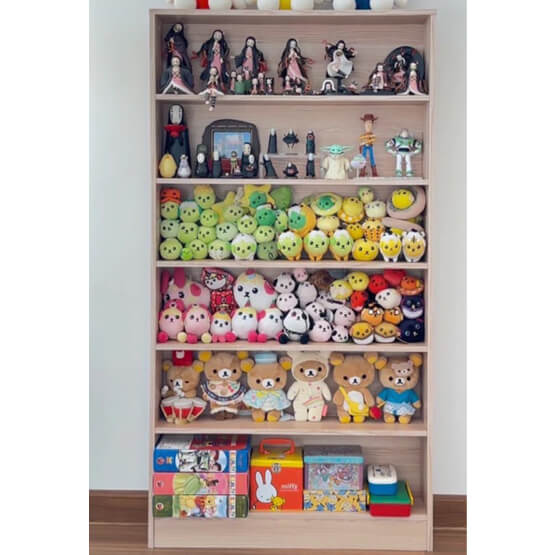 ชั้นวางของ 6 ชั้น PROSPACE FURNITURE รุ่น ANIME ขนาด 80X17X151 ซม. สีสีไวท์เมเปิ้ล_2