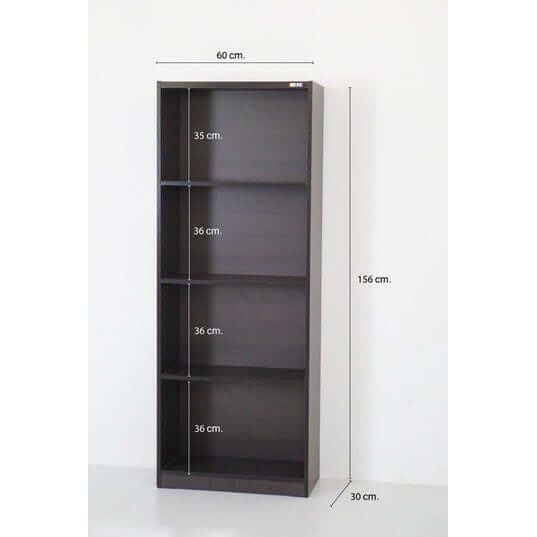ชั้นวางของทึบ 4 ชั้น PROSPACE FURNITURE KEEPER สีวอลนัท_3