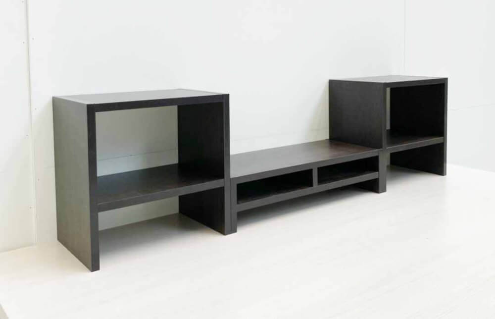 ชุดชั้นวางจอคอม PROSPACE FURNITURE รุ่น ANGASSO สีวอลนัท เซ็ต 3 ชิ้น (ชั้นวางจอคอมและชั้นวางอเนกประสงค์)