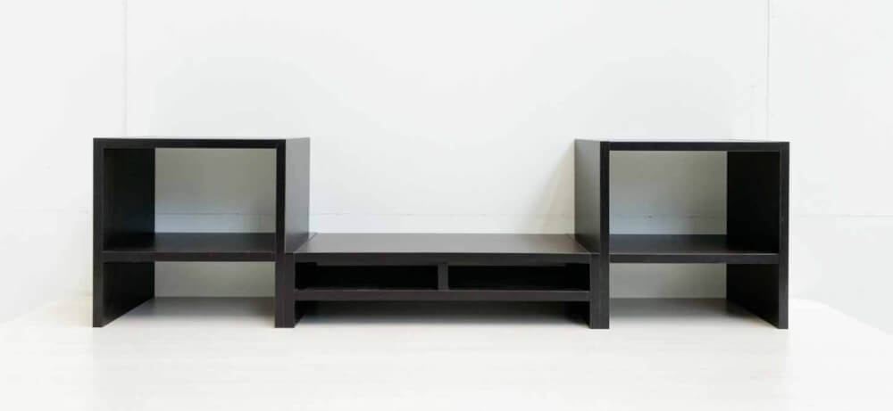 ชุดชั้นวางจอคอม PROSPACE FURNITURE รุ่น ANGASSO สีวอลนัท เซ็ต 3 ชิ้น (ชั้นวางจอคอมและชั้นวางอเนกประสงค์)