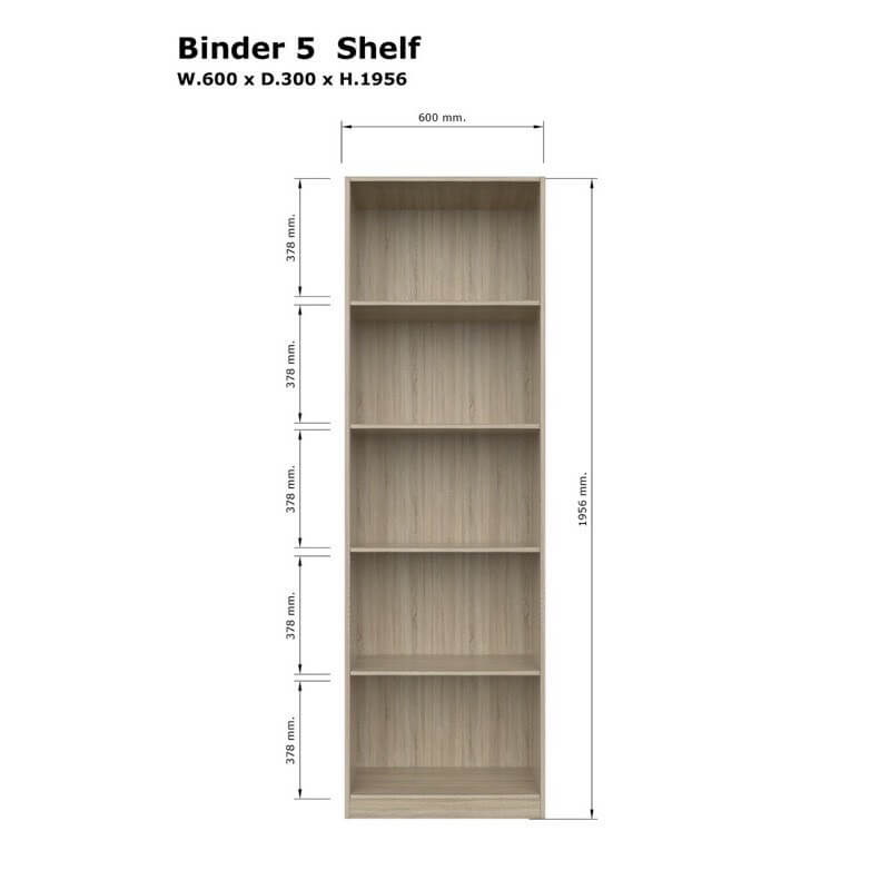 ชั้นวางของทึบ 5 ชั้น PROSPACE FURNITURE KEEPER สีโซลิด_11