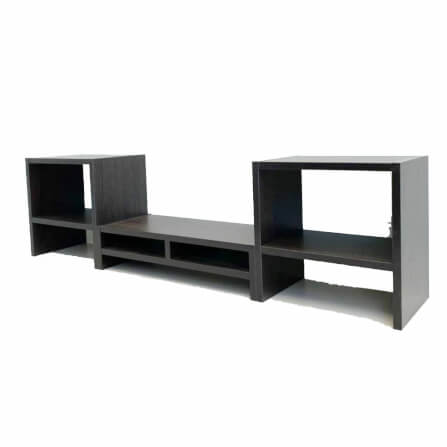 ชุดชั้นวางจอคอม PROSPACE FURNITURE รุ่น ANGASSO สีวอลนัท เซ็ต 3 ชิ้น (ชั้นวางจอคอมและชั้นวางอเนกประสงค์)_6