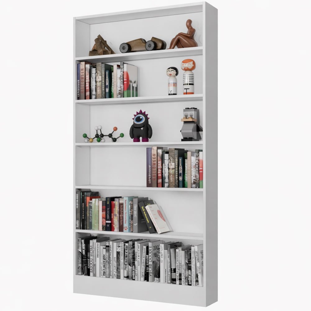 ชั้นวางของ 6 ชั้น PROSPACE FURNITURE รุ่น ANIME ขนาด 80X17X151 ซม. สีขาว_0