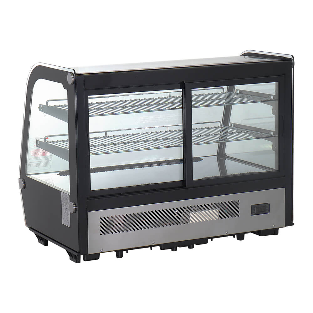 ตู้แช่เค้กเคาน์เตอร์ S-COOL รุ่น RTW-160L-4 กระจกทรงโค้ง