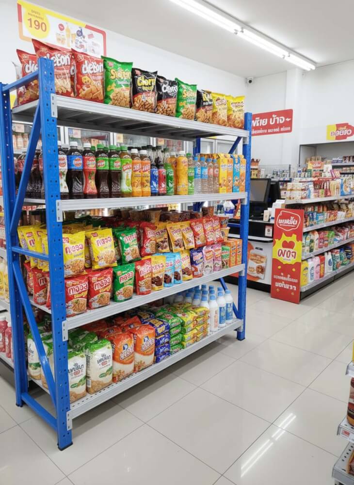 ชั้นวางของ 4 ชั้น S-COOL ขนาด 200X60X200 ซม. - สีน้ำเงิน