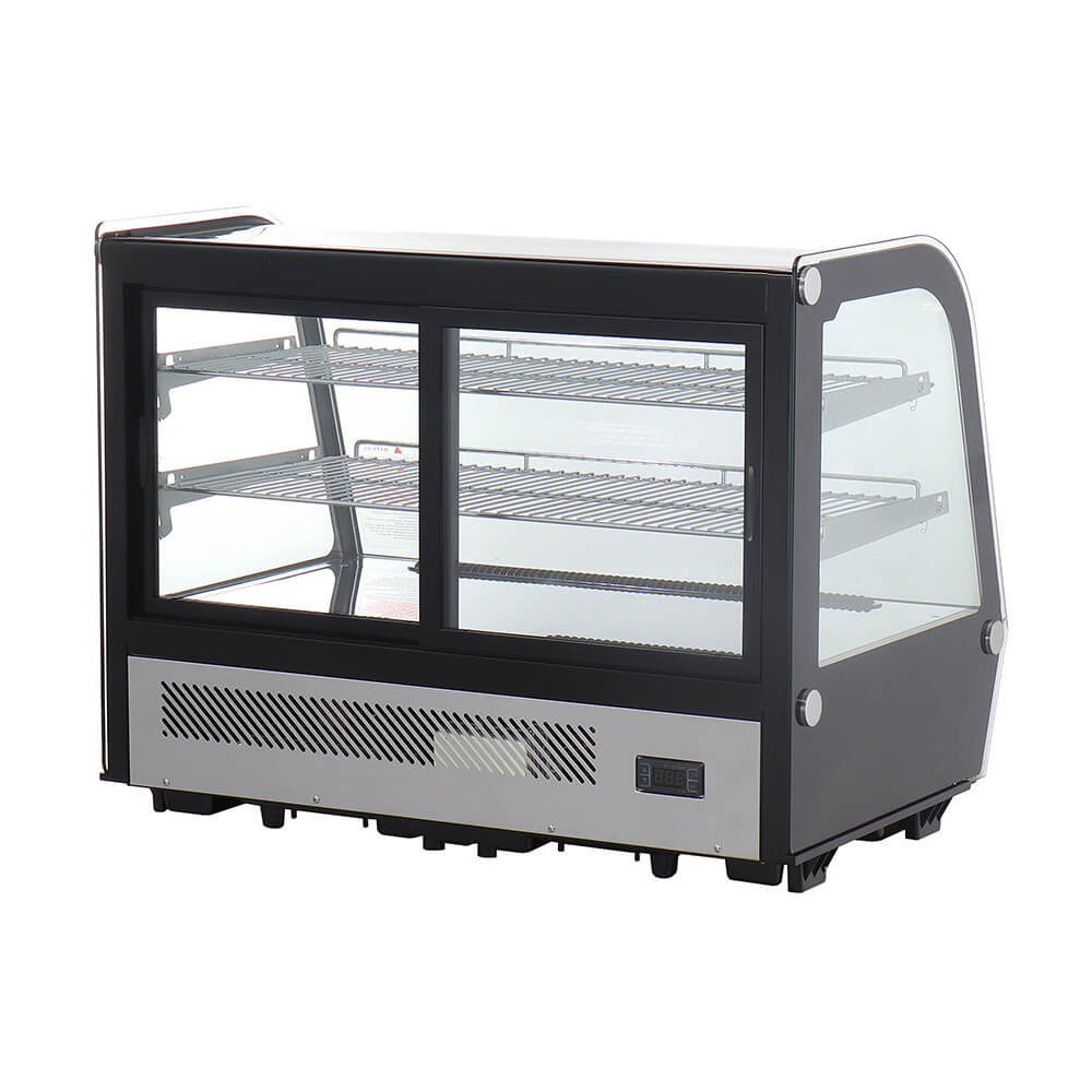 ตู้แช่เค้กเคาน์เตอร์ S-COOL รุ่น RTW-160L-4 กระจกทรงโค้ง