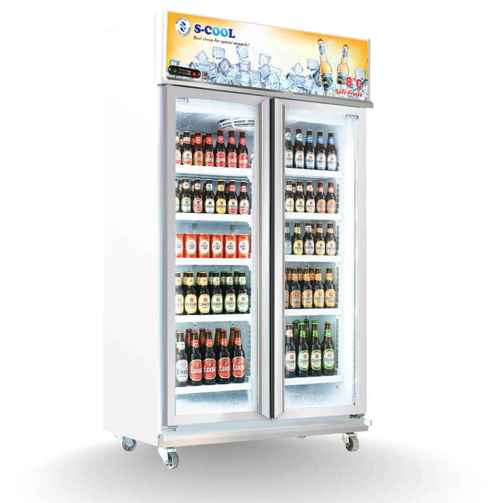 ตู้แช่เครื่องดื่ม 2 ประตู S-COOL SM-112C (-8&deg;C) 24.6คิว สีขาว