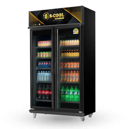 ตู้แช่เครื่องดื่ม 2 ประตู S-COOL SM-HA112C-V4-BB 27.6คิว สีดำ_0
