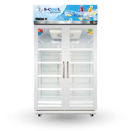 ตู้แช่เครื่องดื่ม 2 ประตู S-COOL SM-HA112C-V4 27.6คิว สีขาว_1