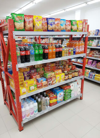 ชั้นวางของ 4 ชั้น S-COOL ขนาด 200X60X200 ซม. - สีส้ม_1