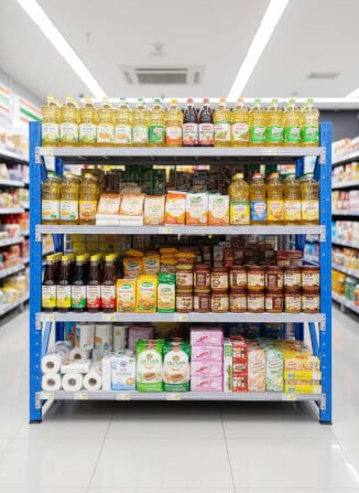 ชั้นวางของ 4 ชั้น S-COOL ขนาด 200X60X200 ซม. - สีน้ำเงิน_2