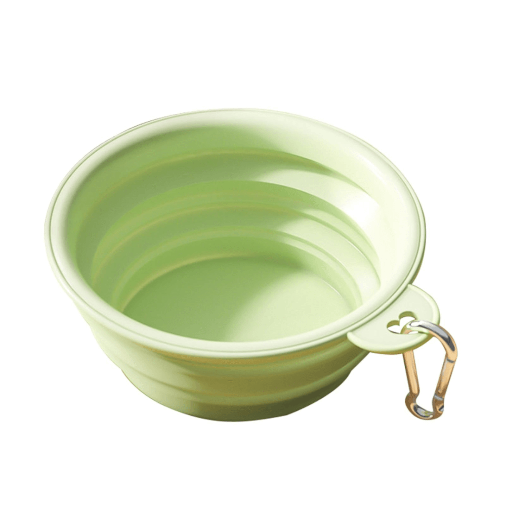 ชามซิลิโคนพับได้ PETTO BONNYS 350 มล. สีเขียว พกพาได้