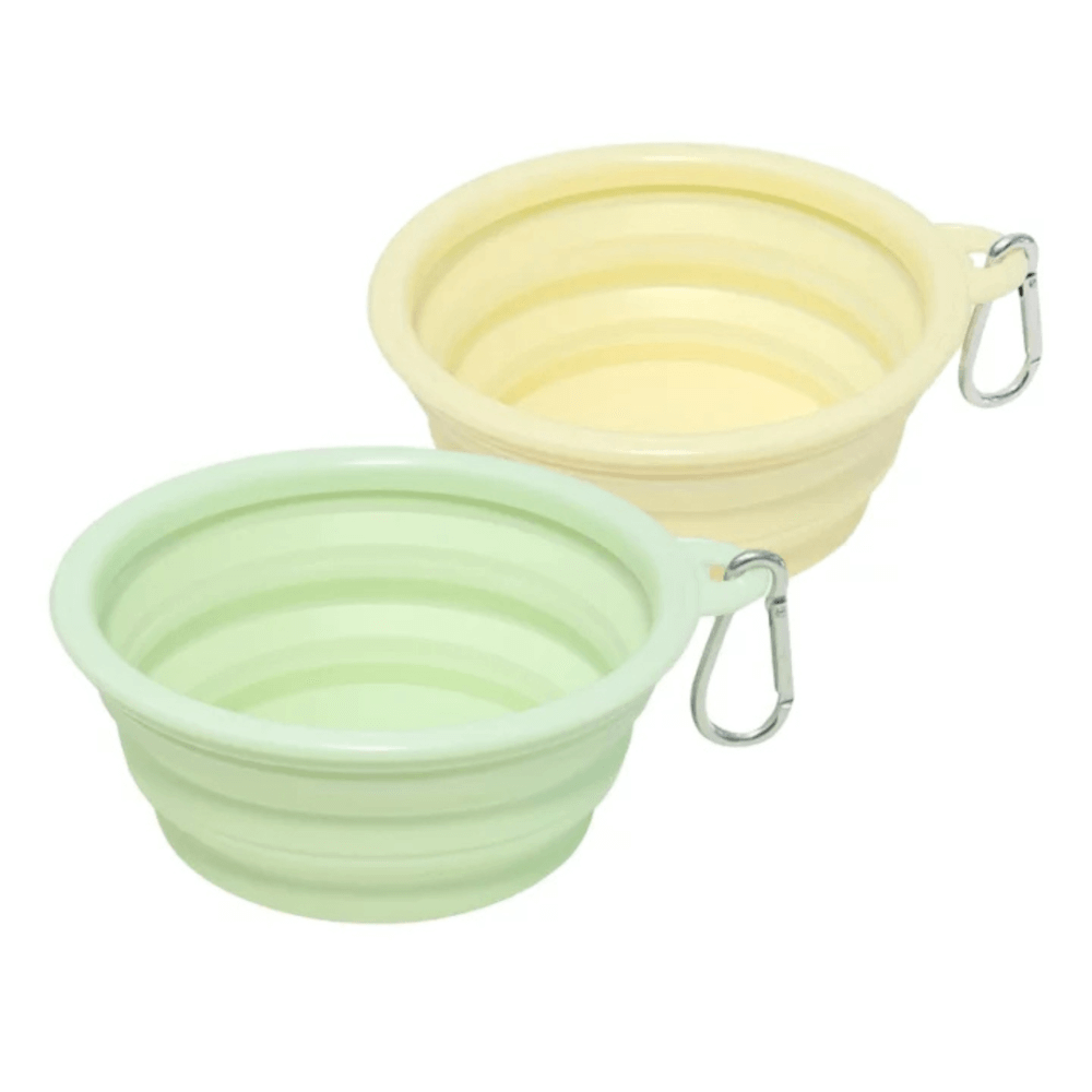 ชามซิลิโคนพับได้ PETTO BONNYS 350 มล. สีม่วง พกพาได้_1