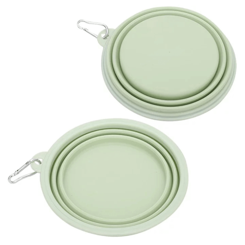 ชามซิลิโคนพับได้ PETTO BONNYS 350 มล. สีเขียว พกพาได้