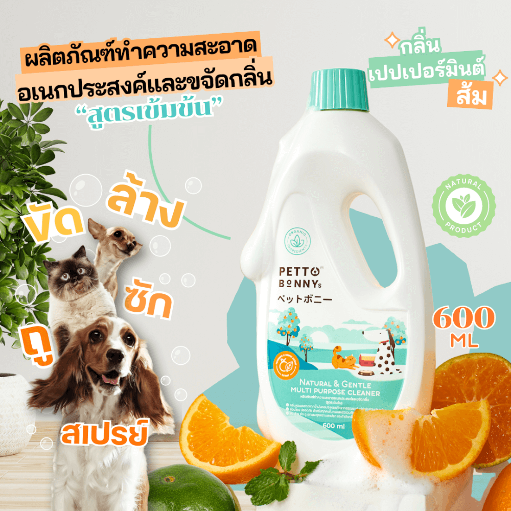 เซตจับคู่น้ำยาทำความสะอาดอเนกประสงค์ + น้ำยาล้างจาน PETTO BONNYS_3
