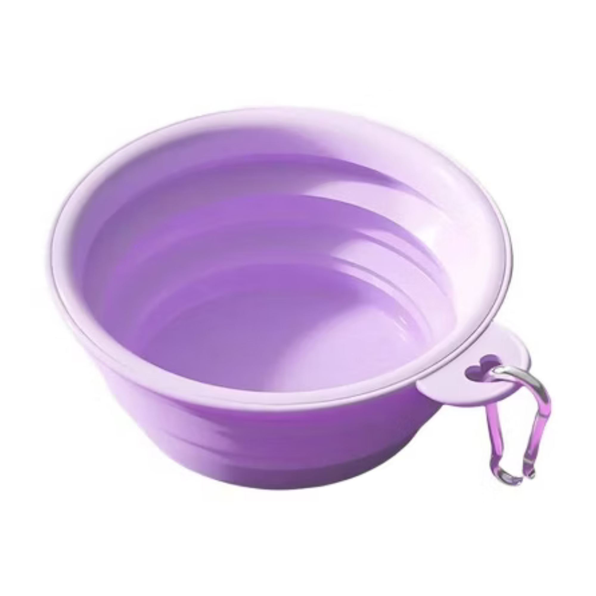 ชามซิลิโคนพับได้ PETTO BONNYS 350 มล. สีม่วง พกพาได้_0