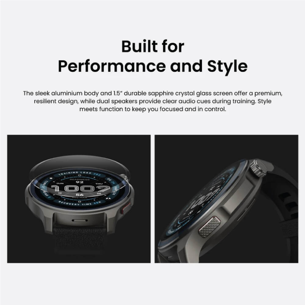 สมาร์ทวอทช์ AMAZFIT BALANCE 2 หน้าจอ 1.5" AMOLED สีดำ