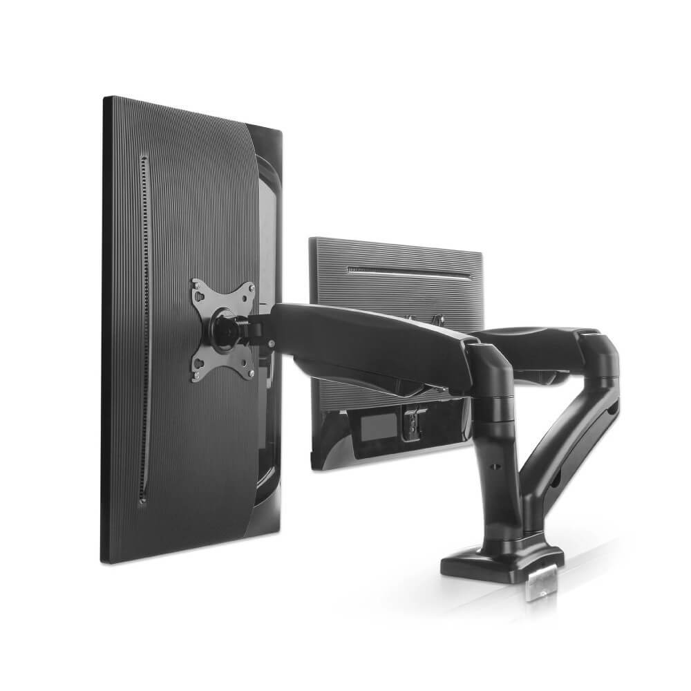 แขนจับจอมอนิเตอร์ MANHATTAN แบบ DUAL DESK รองรับขนาดจอ 17-32 นิ้ว