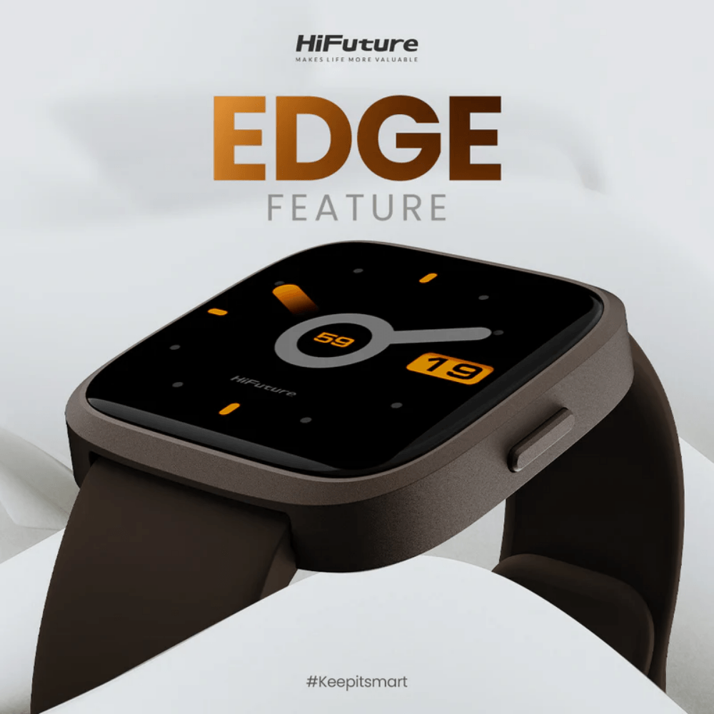สมาร์ทวอทช์ HIFUTURE EDGE หน้าจอ IPS 1.72 นิ้ว สีดำ