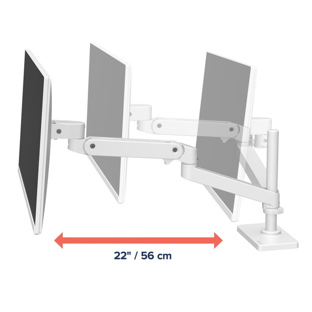 แขนจับจอมอนิเตอร์ ERGOTRON รุ่น LX PRO TALL POLE รองรับจอขนาด 34 นิ้ว สีขาว