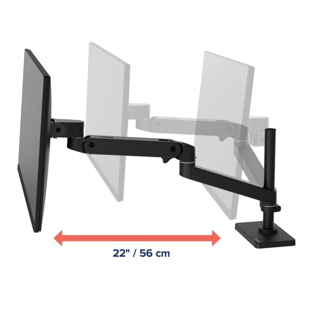 แขนจับจอมอนิเตอร์ ERGOTRON รุ่น LX PRO TALL POLE รองรับจอขนาด 34 นิ้ว สีดำ