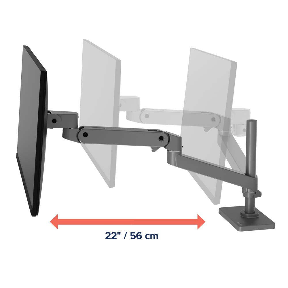 แขนจับจอมอนิเตอร์ ERGOTRON รุ่น LX PRO TALL POLE รองรับจอขนาด 34 นิ้ว สีเทา