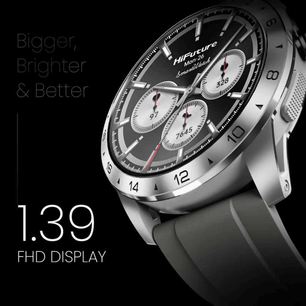สมาร์ทวอทช์ HIFUTURE FLEX 2 หน้าจอ AMOLED 1.39 นิ้ว สี SILVER