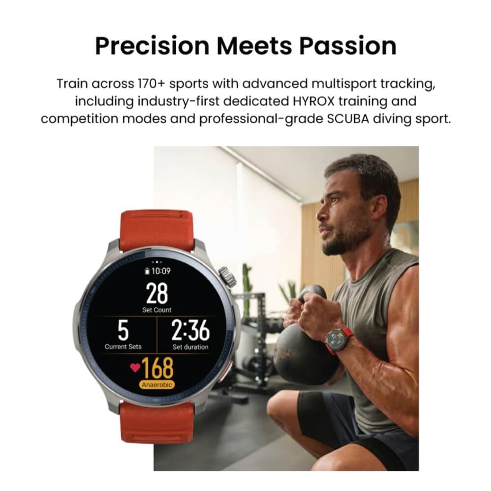 สมาร์ทวอทช์ AMAZFIT BALANCE 2 หน้าจอ 1.5" AMOLED สีดำ