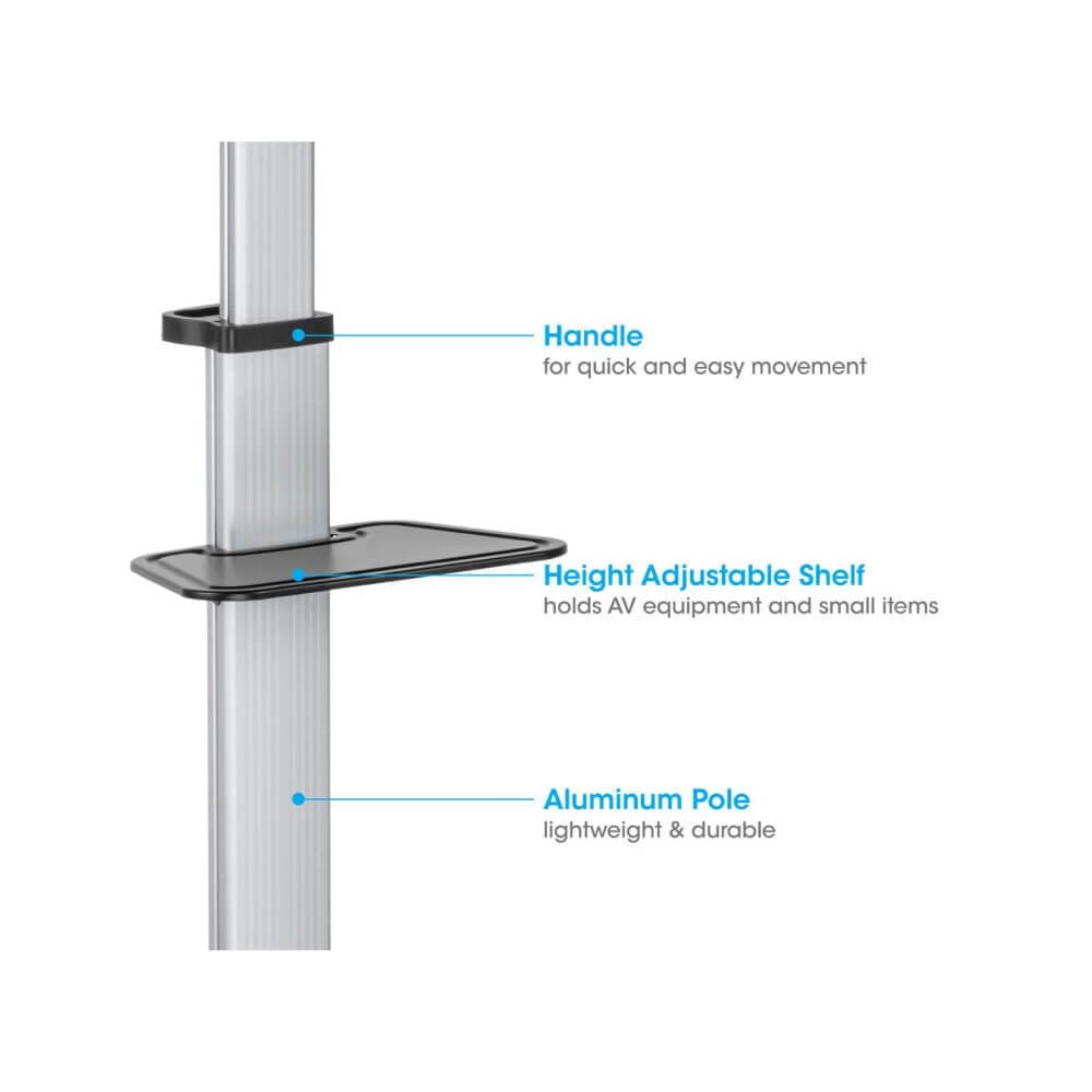 ขาตั้งจอทีวี MANHATTAN แบบมีล้อเลื่อน รองรับขนาดจอ 37-86 นิ้ว
