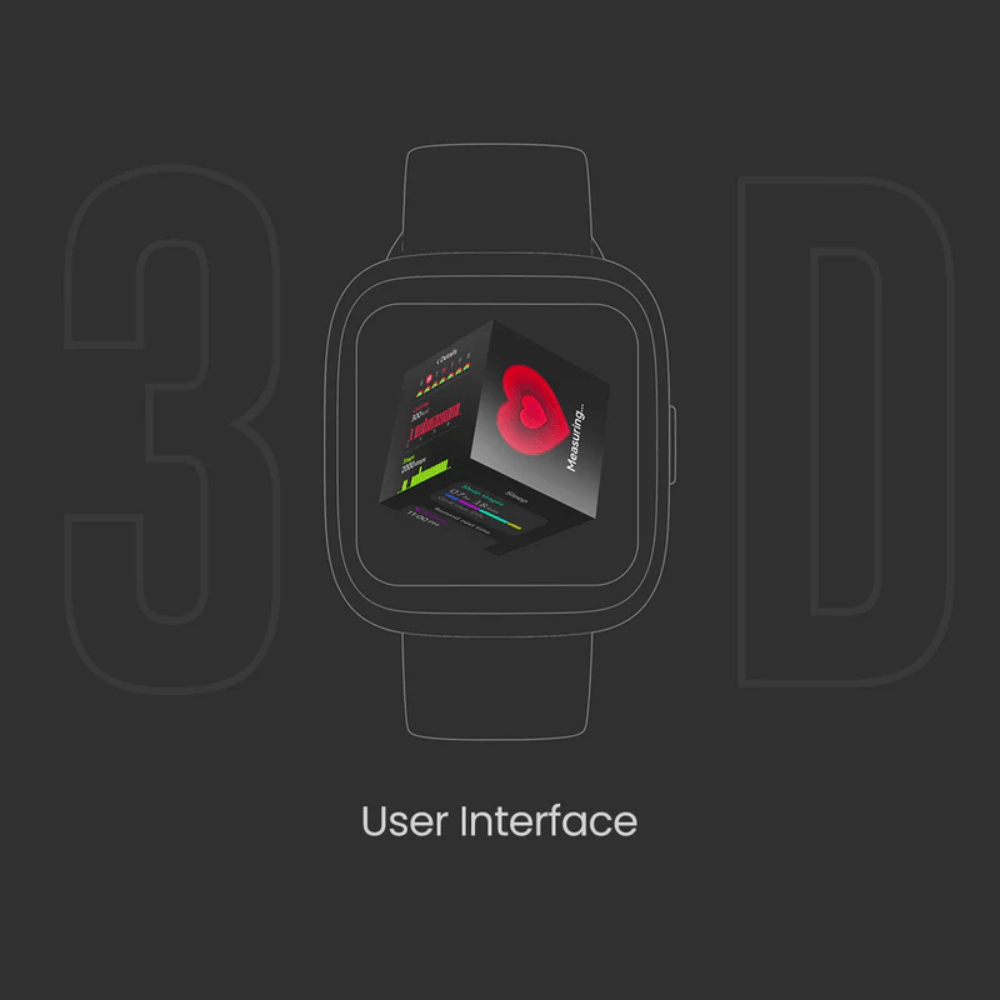 สมาร์ทวอทช์ HIFUTURE EDGE หน้าจอ IPS 1.72 นิ้ว สีดำ