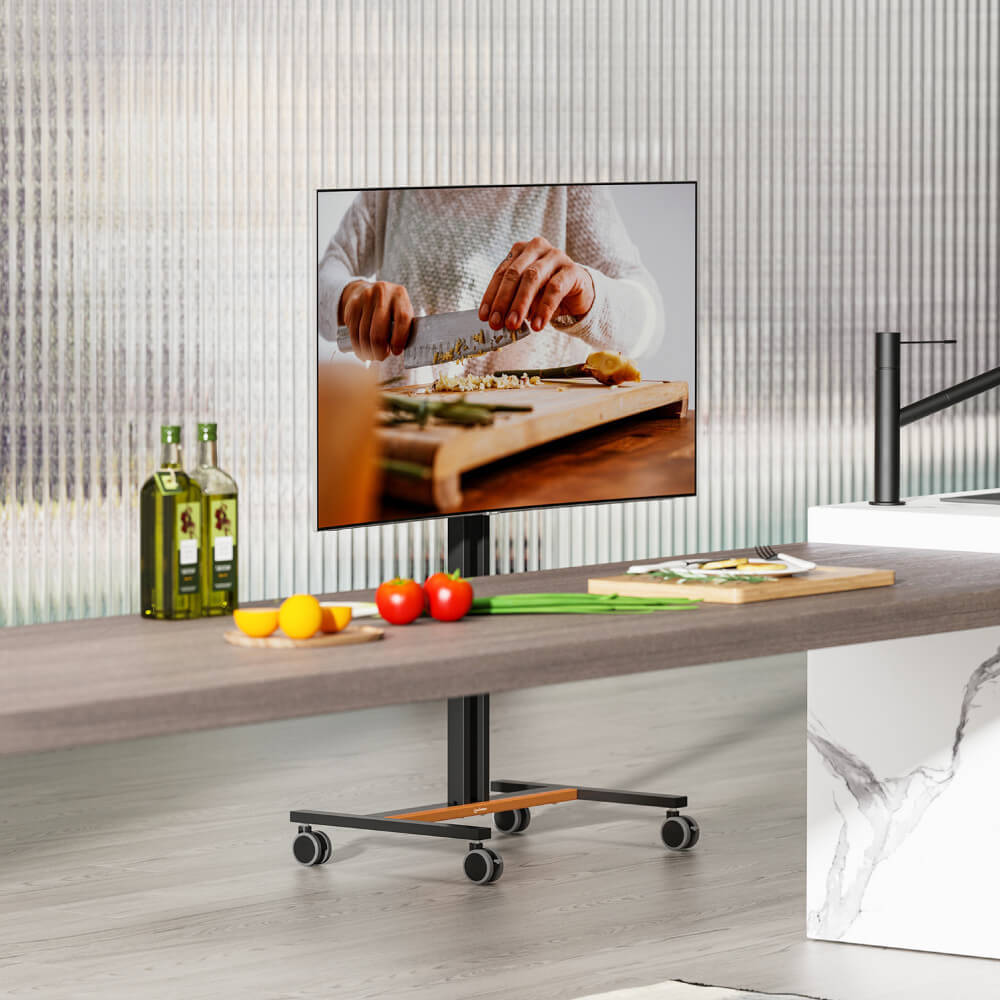 ขาตั้งทีวี MANHATTAN แบบมีล้อเลื่อน รองรับขนาดจอ 34-55 นิ้ว