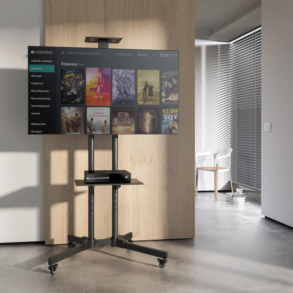 ขาตั้งทีวี MANHATTAN แบบมีล้อเลื่อน รองรับขนาดจอ 37-70 นิ้ว