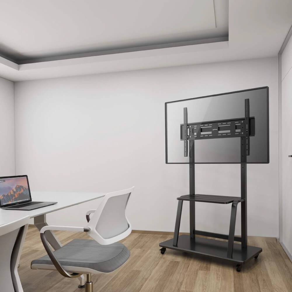 ขาตั้งทีวี MANHATTAN แบบมีล้อเลื่อน รองรับขนาดจอ 37-100 นิ้ว