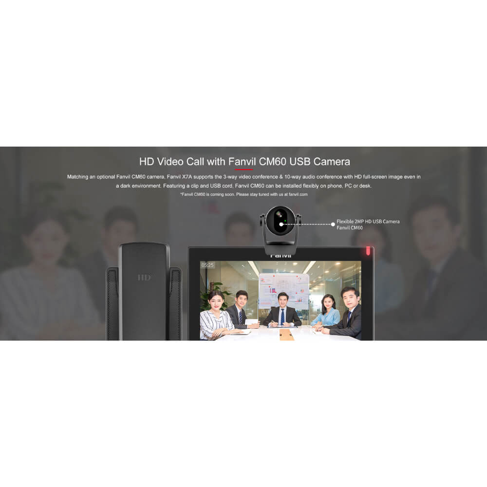 โทรศัพท์สำนักงาน FANVIL FNV-X7A สีดำ (ANDROID TOUCH SCREEN IP PHONE)_5