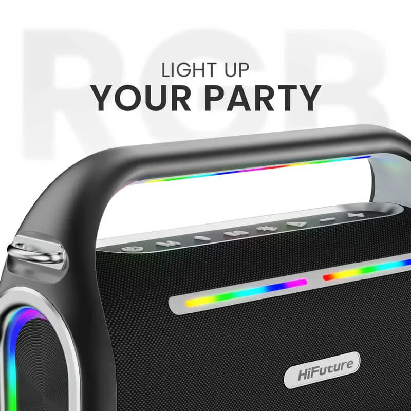 ลำโพงบลูทูธ สำหรับร้องคาราโอเกะ HIFUTURE MUSICBOX 200 สีดำ