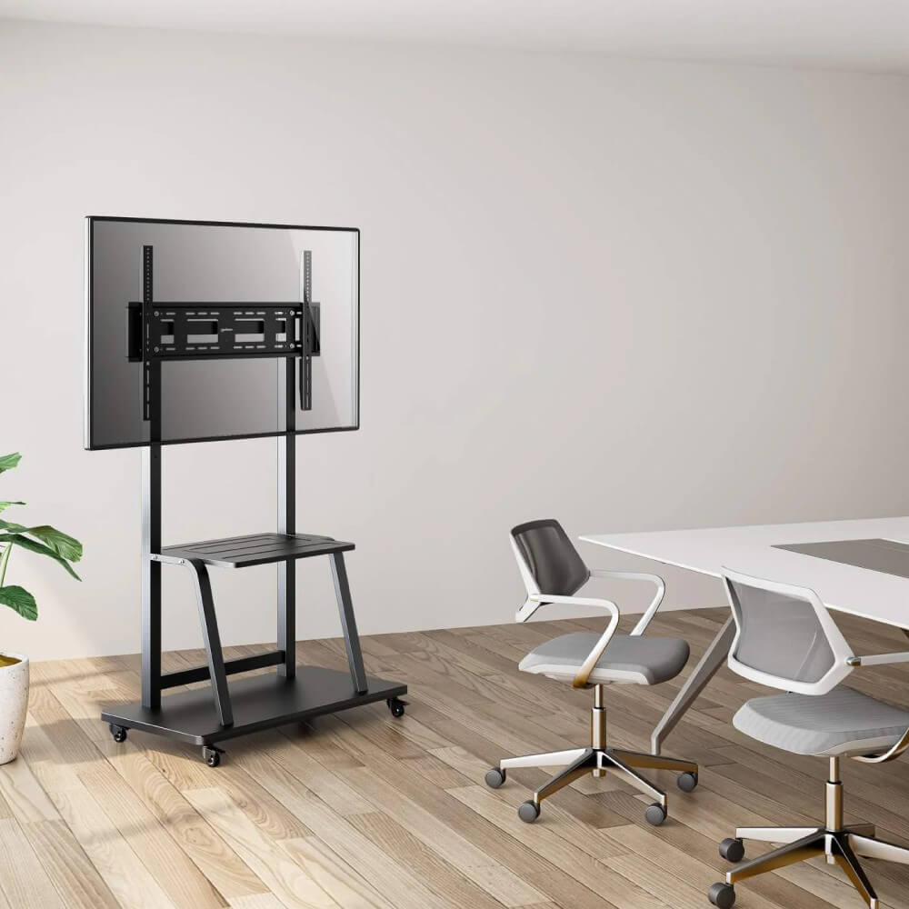 ขาตั้งทีวี MANHATTAN แบบมีล้อเลื่อน รองรับขนาดจอ 37-100 นิ้ว