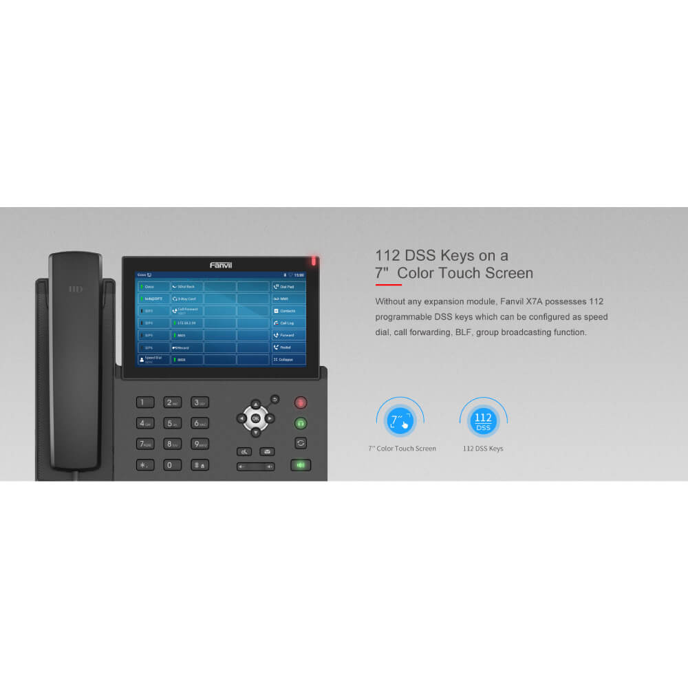 โทรศัพท์สำนักงาน FANVIL FNV-X7A สีดำ (ANDROID TOUCH SCREEN IP PHONE)_6