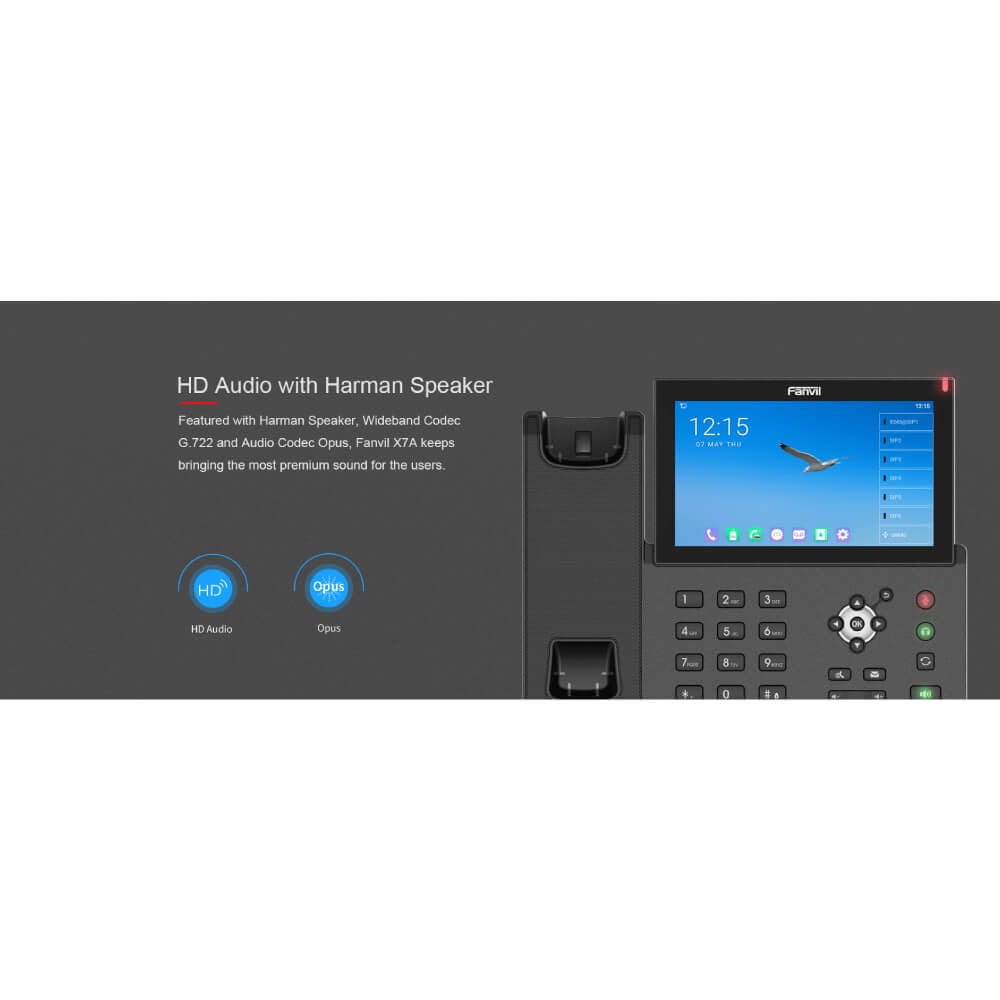 โทรศัพท์สำนักงาน FANVIL FNV-X7A สีดำ (ANDROID TOUCH SCREEN IP PHONE)_7