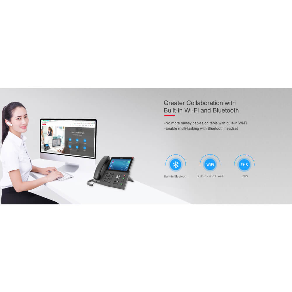 โทรศัพท์สำนักงาน FANVIL FNV-X7A สีดำ (ANDROID TOUCH SCREEN IP PHONE)_9