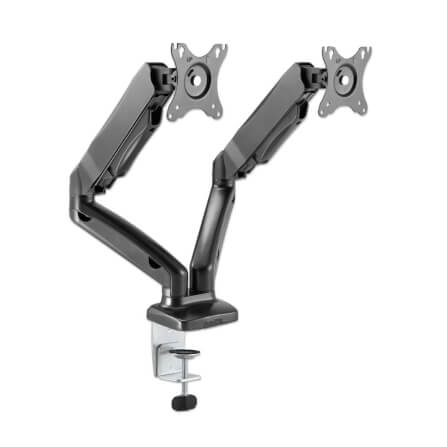 แขนจับจอมอนิเตอร์ MANHATTAN แบบ DUAL DESK รองรับขนาดจอ 17-32 นิ้ว_0