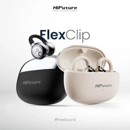 หูฟังไร้สาย HIFUTURE FLEXCLIP สี CHAMPAGNE GOLD_1