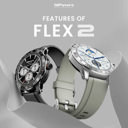 สมาร์ทวอทช์ HIFUTURE FLEX 2 หน้าจอ AMOLED 1.39 นิ้ว สี SILVER_1